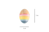 Wooden Rainbow Egg Shaker