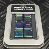 Kaiko Fidgets | Mini Oil Slick Infinity Cube in Window Tin 151 gams
