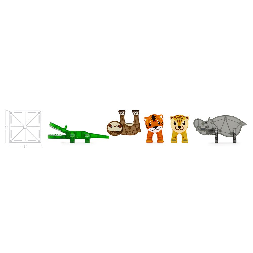 Magna-Tiles - Jungle Animals - 25 Piece Set - Toybox Tales