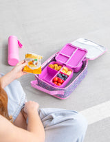 MontiiCo Large Insulated Lunch Bag - Meadow (Ice Pack Included)