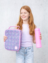 MontiiCo Large Insulated Lunch Bag - Meadow (Ice Pack Included)