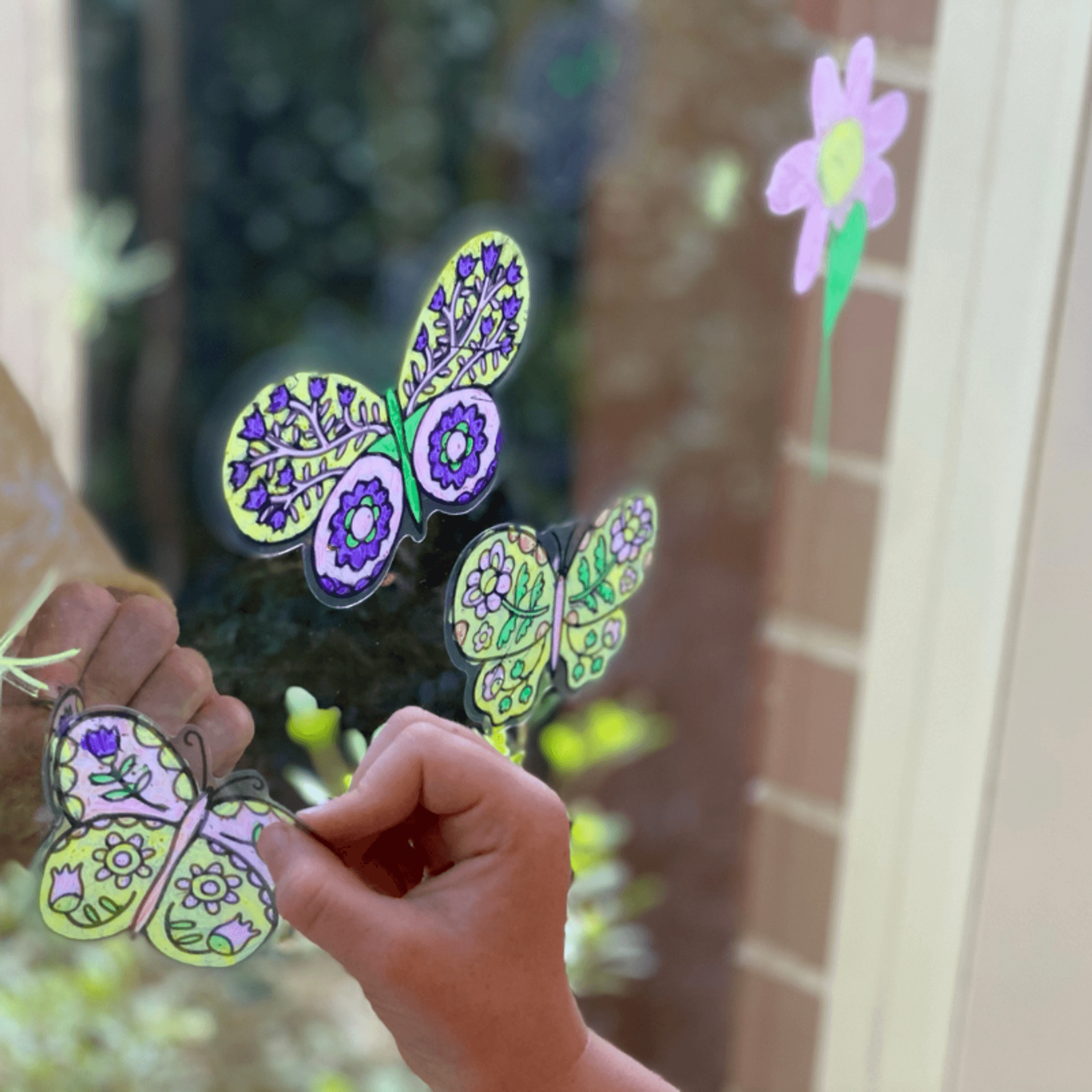 Movable Window Art - Butterflies - Toybox Tales