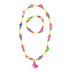 Unicorn Rainbow Necklace & Bracelet Set