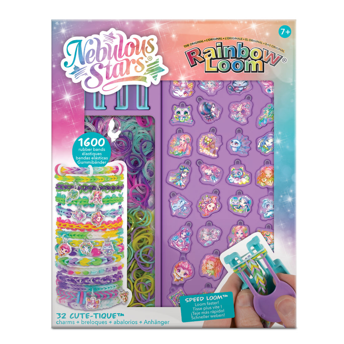 Nebulous Stars | Rainbow Loom | Charm Bracelet Set