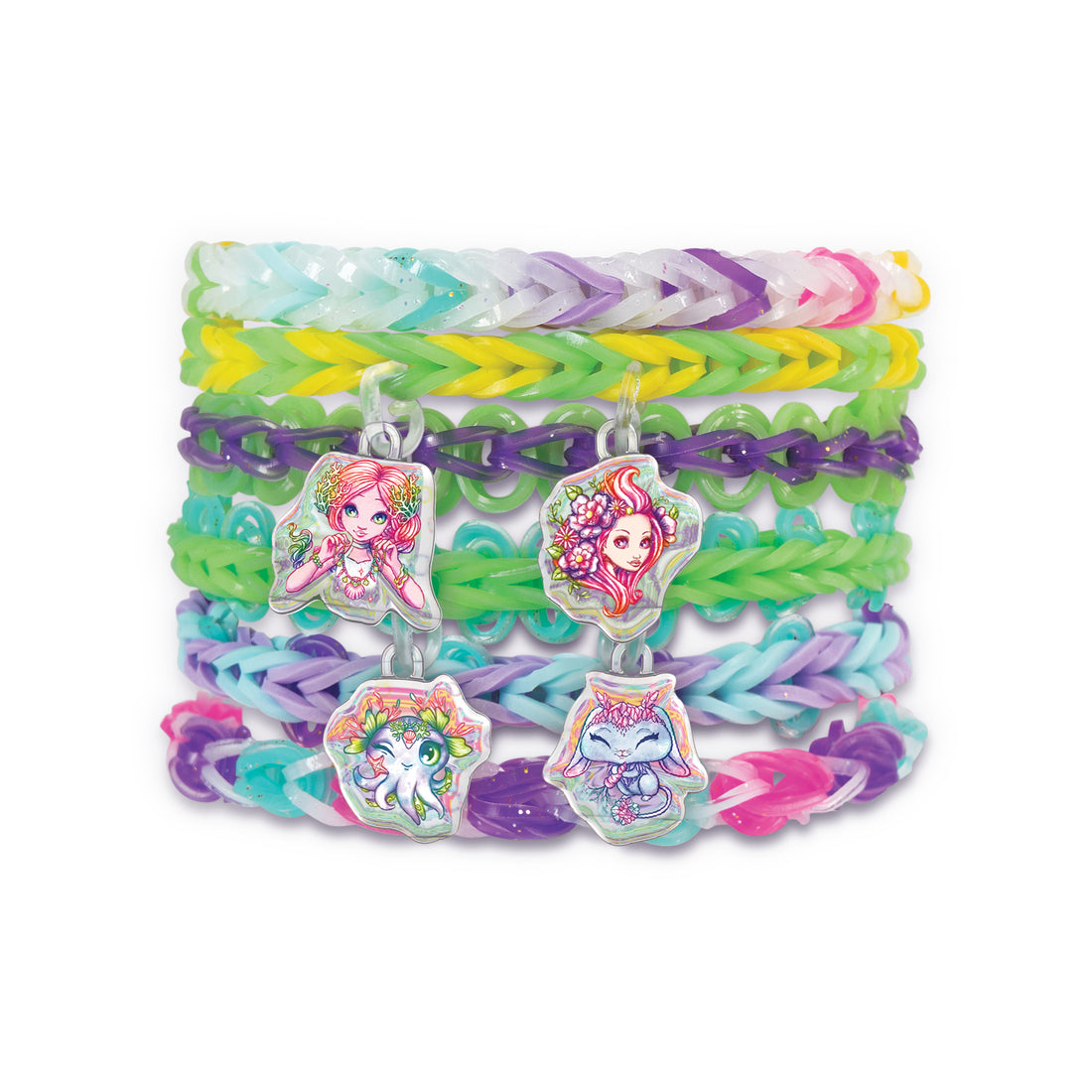 Nebulous Stars | Rainbow Loom | Charm Bracelet Set