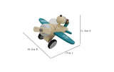 Retro Plane With Cute Dog Driver - Large - Toybox Tales