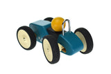 Retro Racing Car Blue - Large