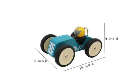 Retro Racing Car Blue - Large - Toybox Tales