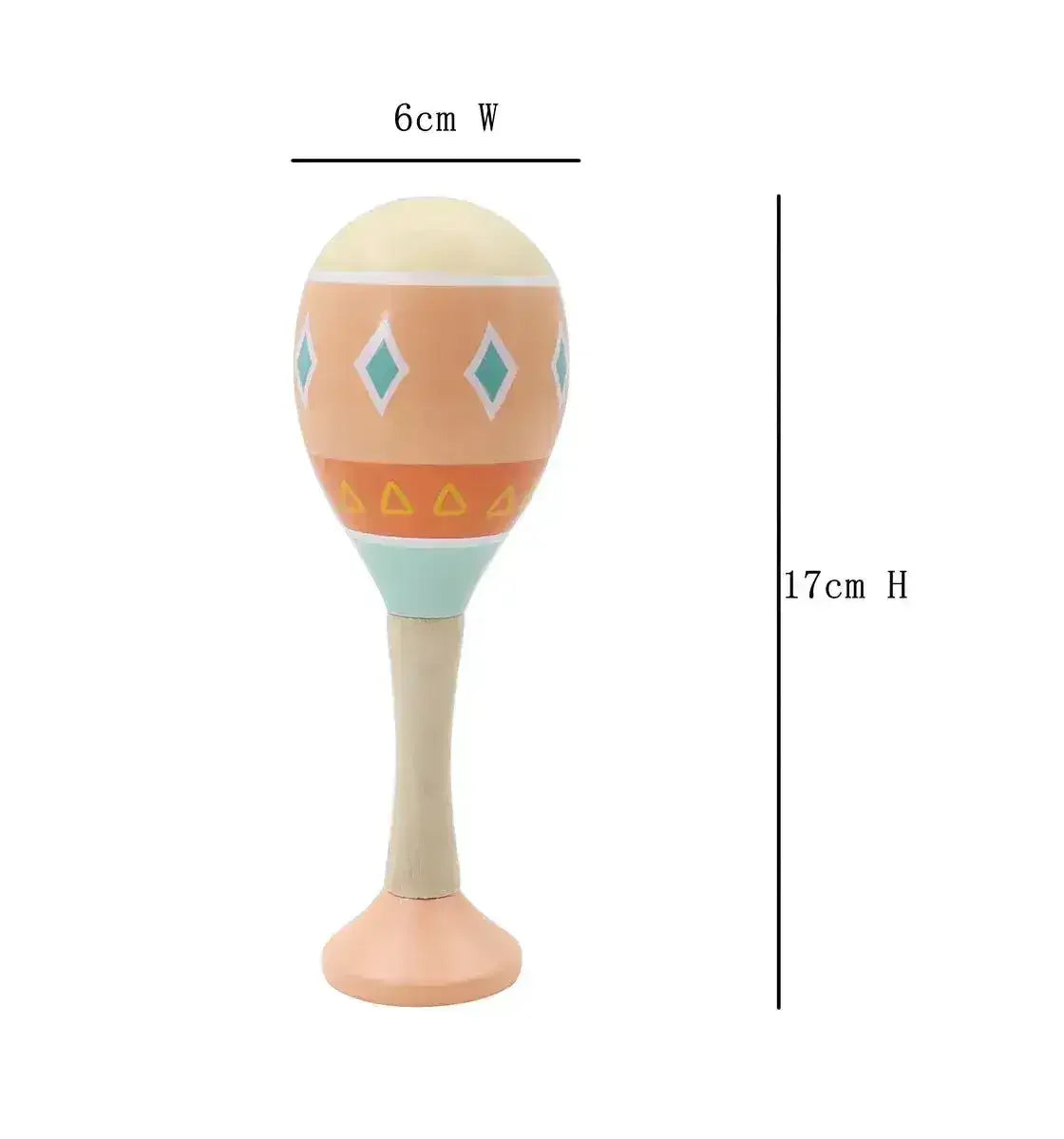Pattern Play Maracas With Base - Toybox Tales