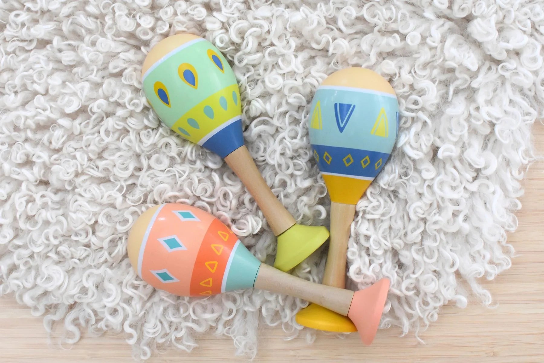 Pattern Play Maracas With Base