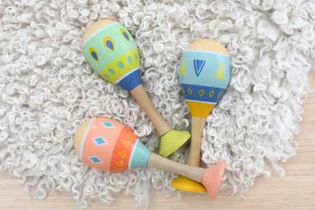 Pattern Play Maracas With Base - Toybox Tales