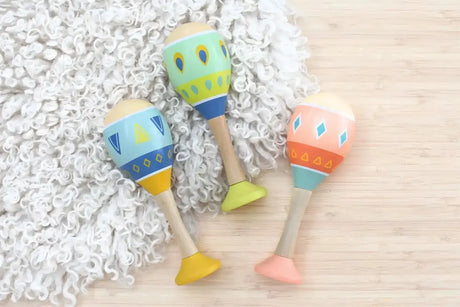 Pattern Play Maracas With Base - Toybox Tales