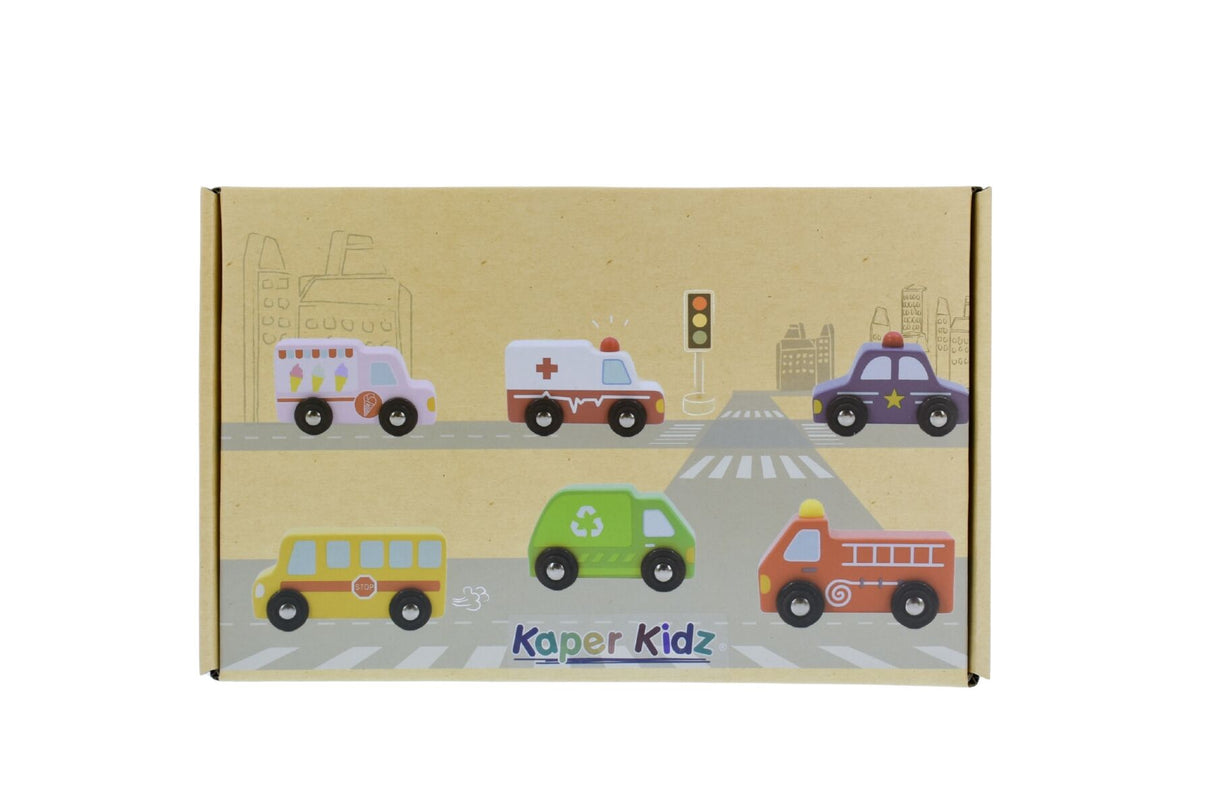 Wooden Transportation & Street Sign Set