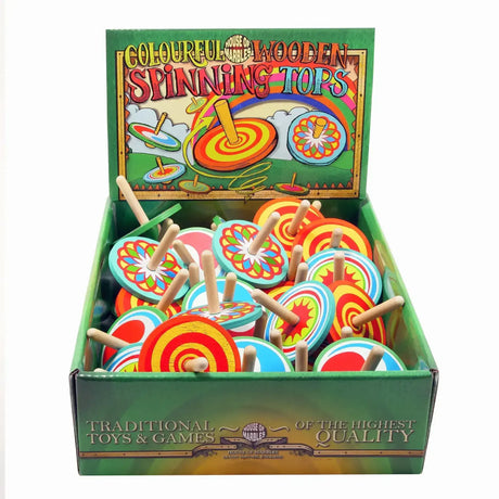 Wood Spinning Top (Assorted) - Toybox Tales