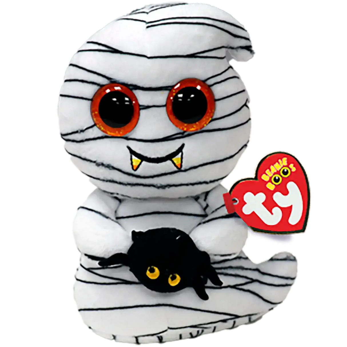Ty Beanie Boos | Ooooky the Ghost With Spider | Regular - Toybox Tales