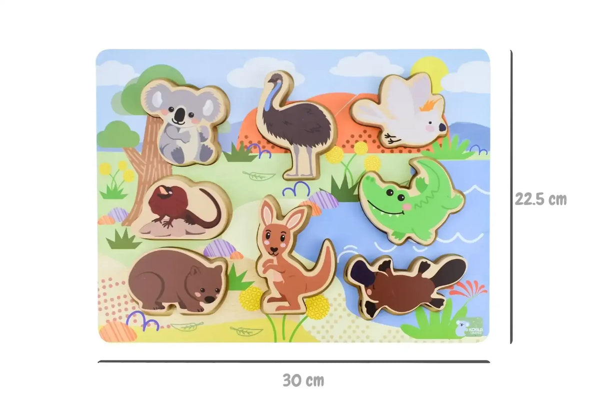 Wooden Chunky Puzzle Australian Animals