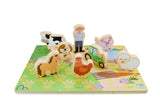 Wooden Chunky Aussie Farm Animal Puzzle
