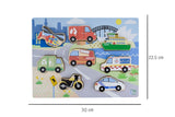 Wooden Chunky Aussie Transport Vehicle Puzzle