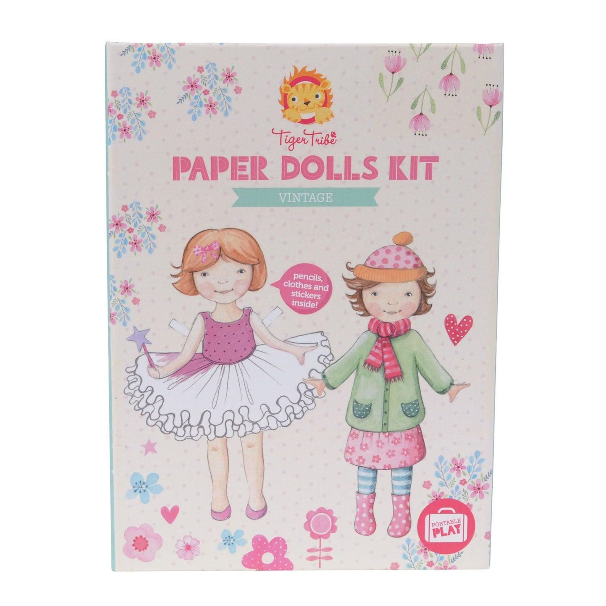 Paper Dolls Kit - Vintage - Tiger Tribe - Toybox Tales