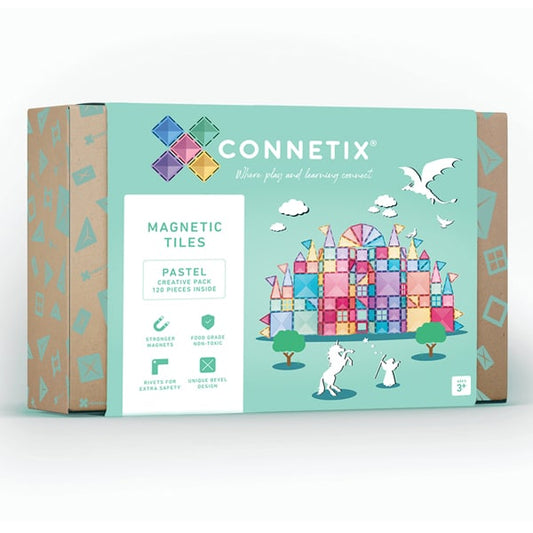 Connetix 120 Piece Pastel Creative Pack - Toybox Tales