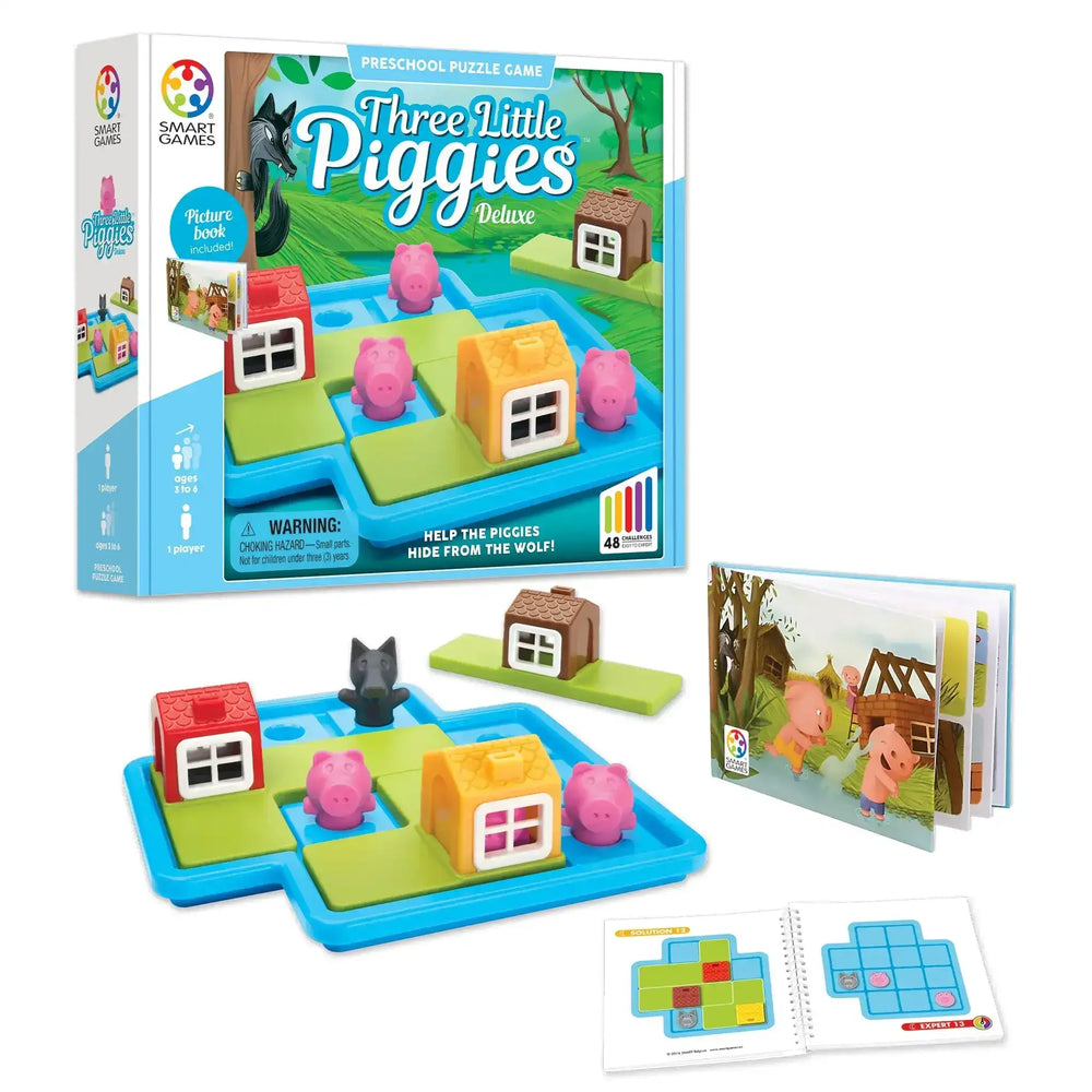 Smart Games | Three Little Piggies Deluxe - Toybox Tales