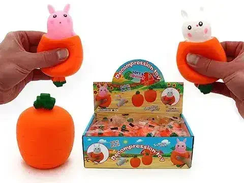 Squeezy Pop Up Rabbit In Carrot - Toybox Tales
