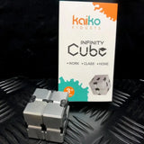 Kaiko Fidgets | Silver Infinity Cube Fidget  108 grams