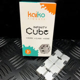 Kaiko Fidgets | Silver Infinity Cube Fidget  108 grams