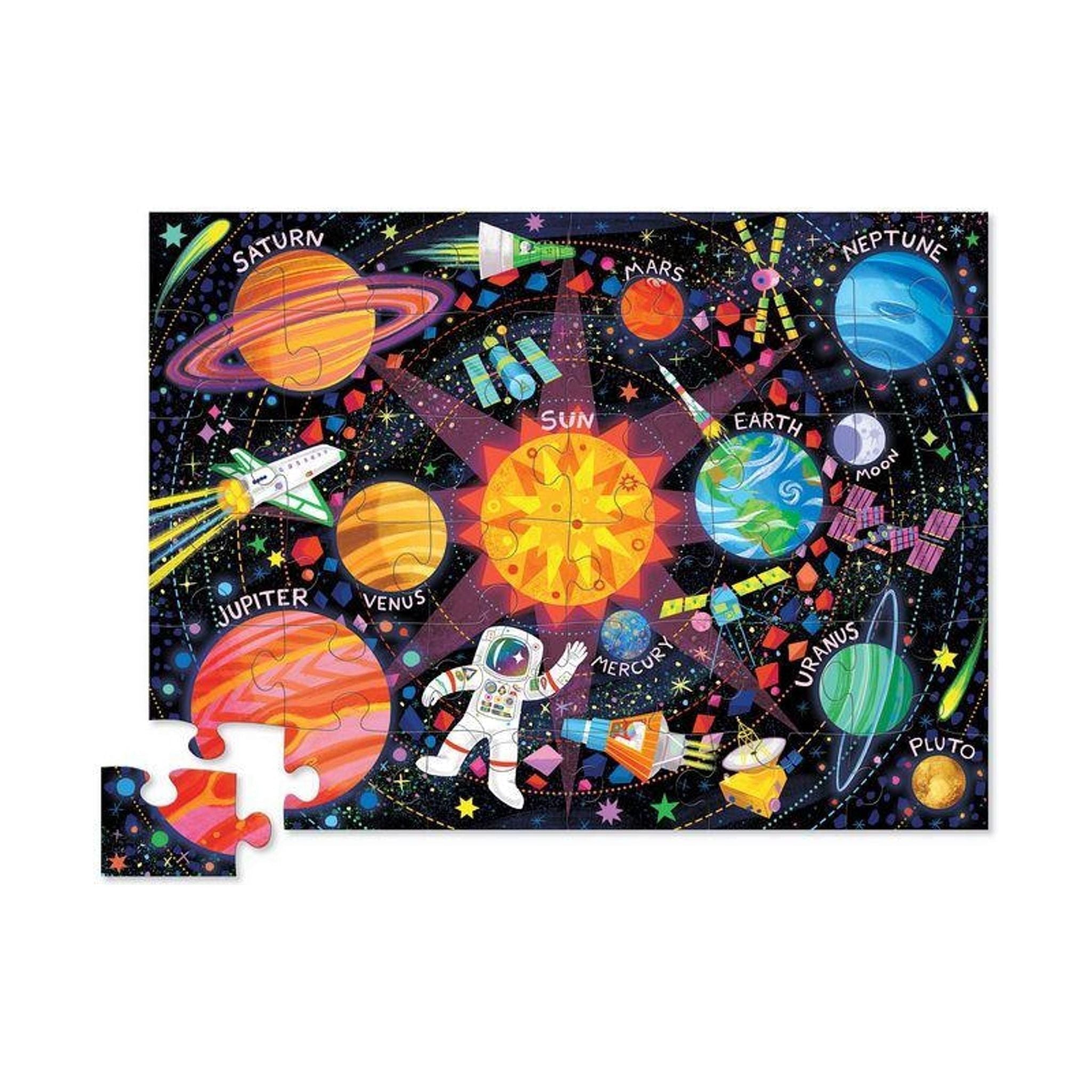 Space Explorer 36 Piece Floor Puzzle - Crocodile Creek - Toybox Tales