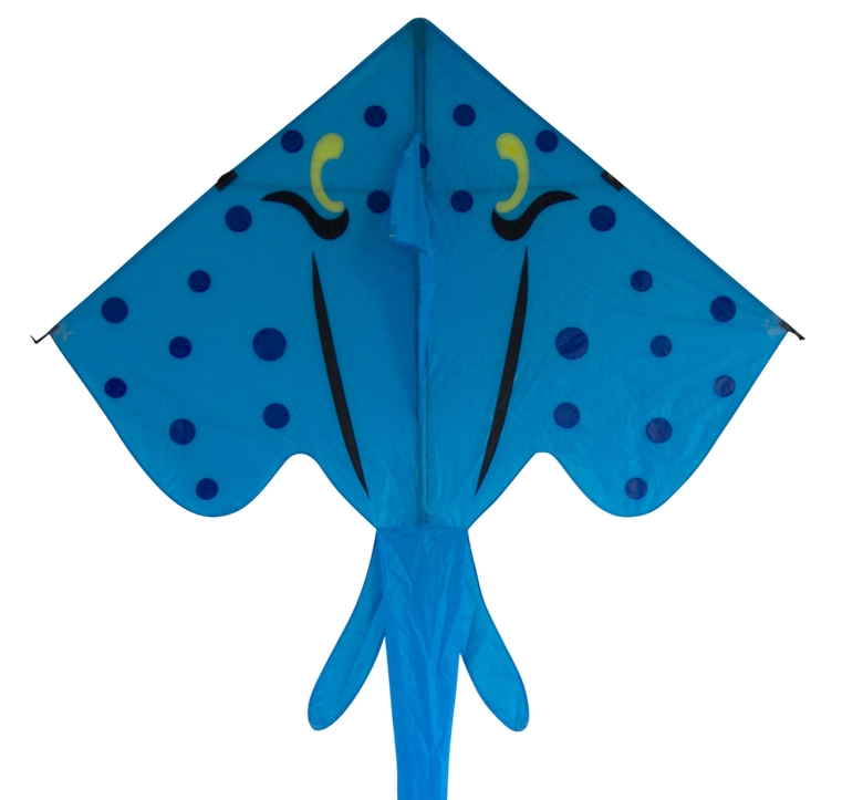 Blue Stingray single line kite