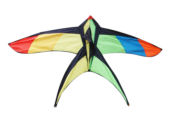 Swallowtail single line kite