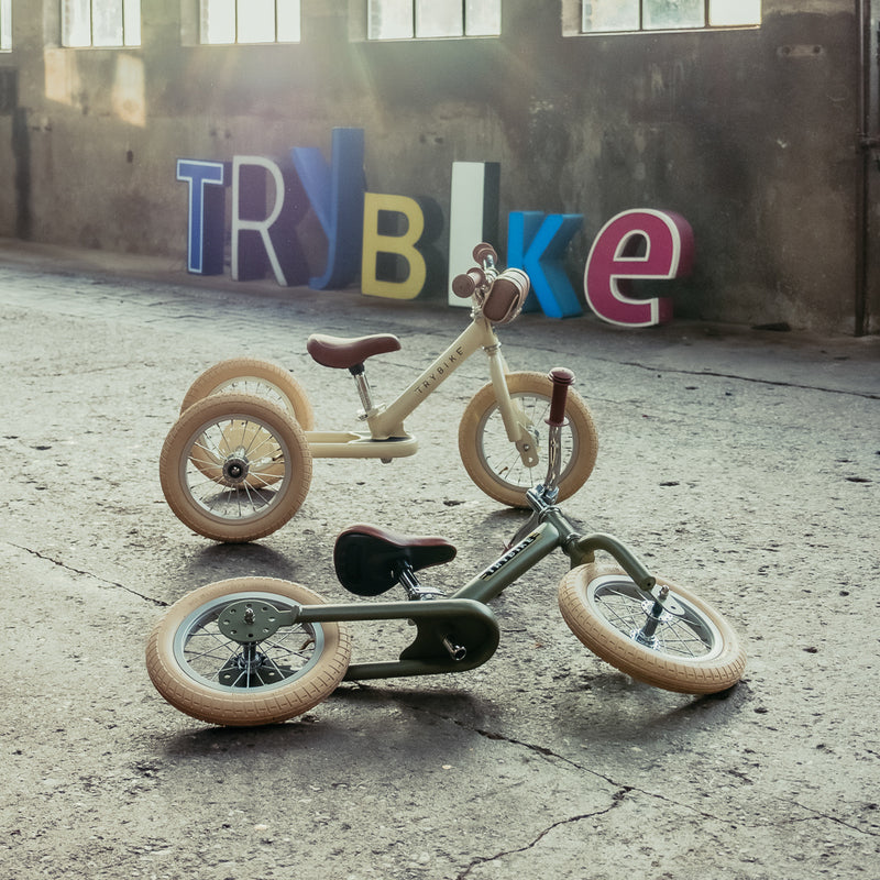 Trybike | Vintage Cream with Black Tyres | Trike & Balance Bike