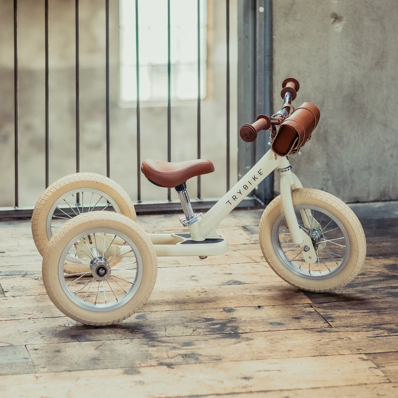 Trybike | Vintage Cream with Black Tyres | Trike & Balance Bike