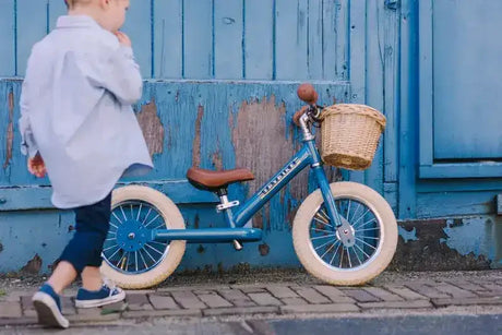 Trybike | Vintage Blue with Cream Tyres| Trike & Balance Bike - Toybox Tales