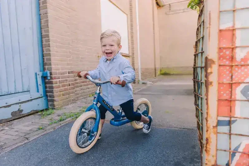 Trybike | Vintage Blue with Cream Tyres| Trike & Balance Bike - Toybox Tales