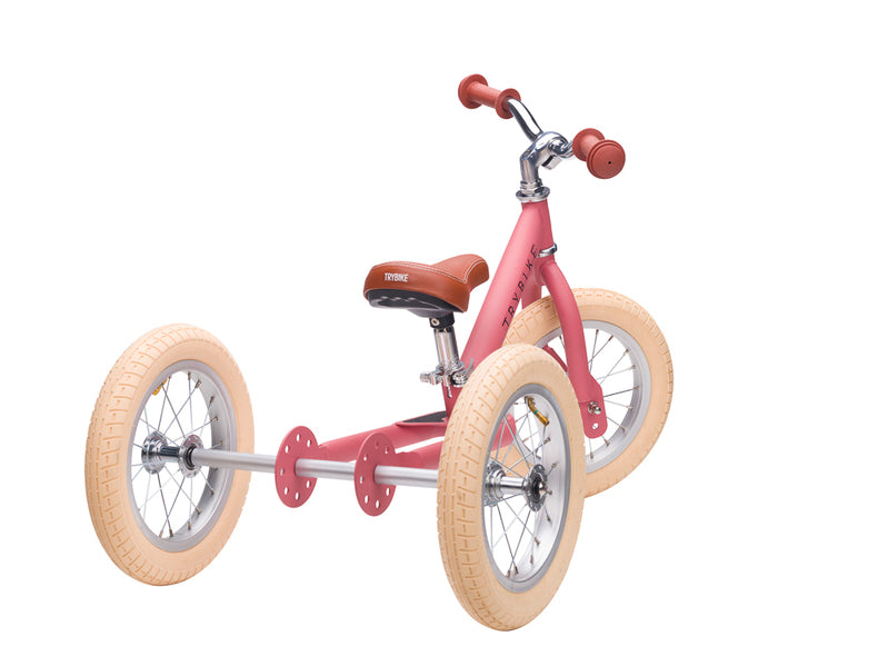 Trybike | Vintage Pink with Cream Tyres | Trike & Balance Bike