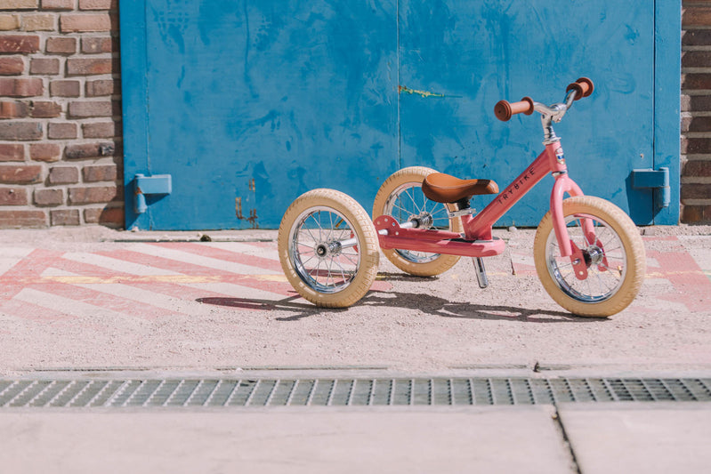 Trybike | Vintage Pink with Cream Tyres | Trike & Balance Bike