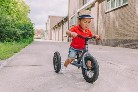 Trybike | Grey with Black Tyres | Trike & Balance Bike - Toybox Tales