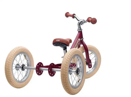 Trybike | Vintage Red with Cream Tyres | Trike & Balance Bike - Toybox Tales