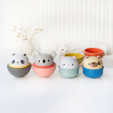 Tiger Tribe Rocking Rollers range - Dog, Cat, Panda and Koala designs - Toybox Tales