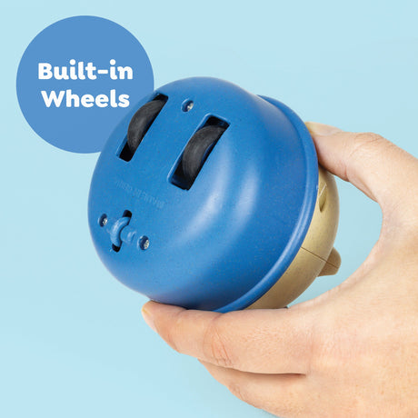 Rocking Roller Dog gliding on its built-in wheels - Toybox Tales