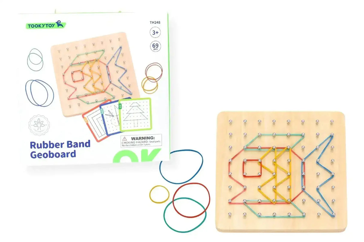 Creative Rubber Band Geoboard Pattern Puzzle Game - Toybox Tales