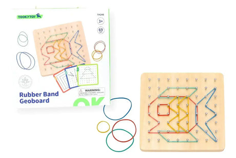 Creative Rubber Band Geoboard Pattern Puzzle Game - Toybox Tales