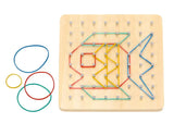 Creative Rubber Band Geoboard Pattern Puzzle Game - Toybox Tales