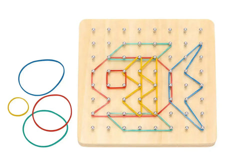 Creative Rubber Band Geoboard Pattern Puzzle Game - Toybox Tales