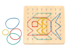 Creative Rubber Band Geoboard Pattern Puzzle Game