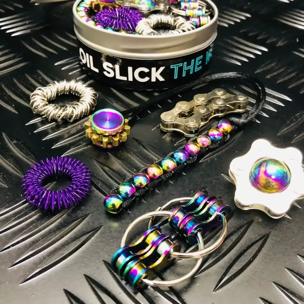 Kaiko Fidgets | The Works Fidget Kit Oil Slick