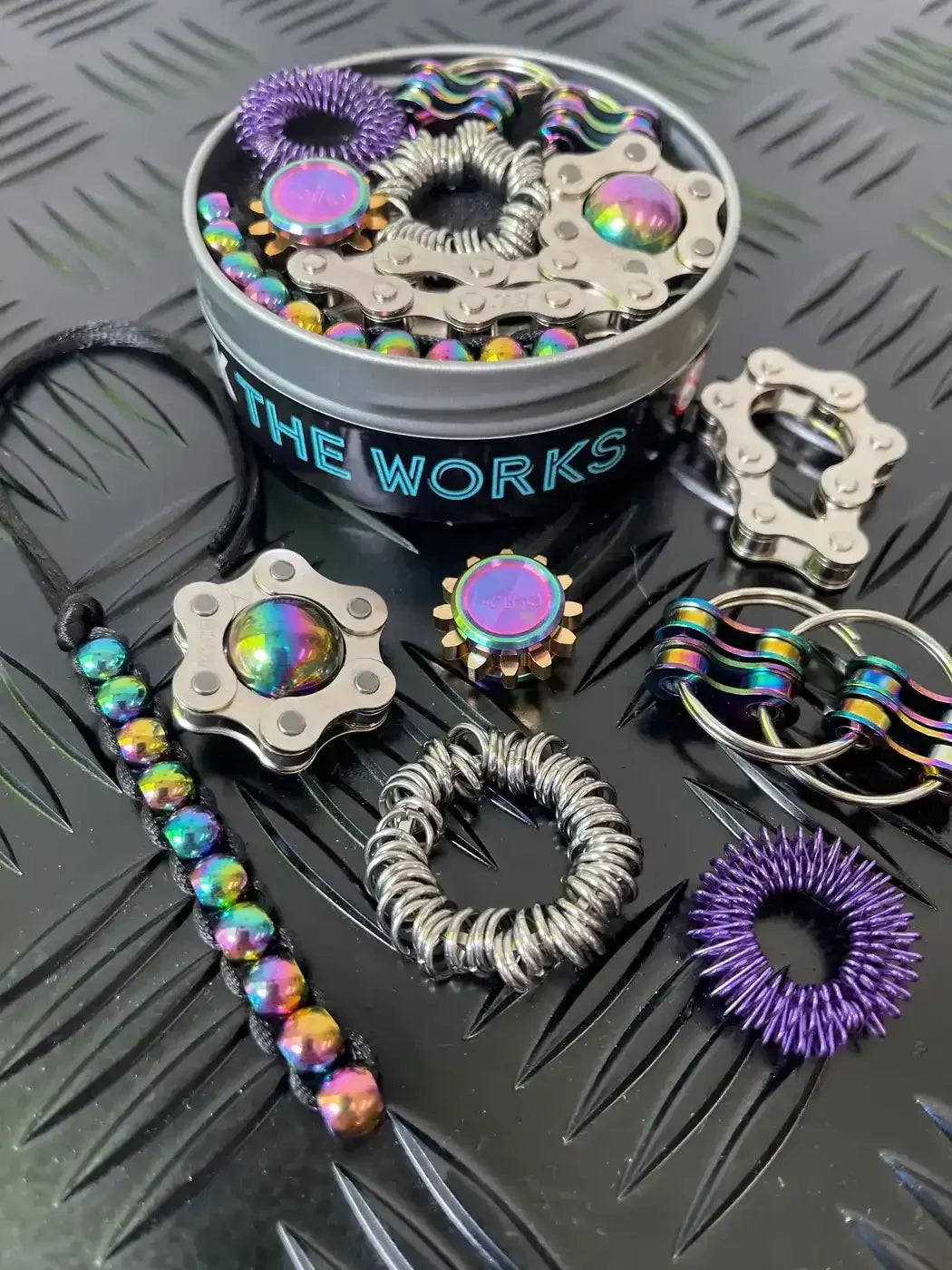 Kaiko Fidgets | The Works Fidget Kit Oil Slick