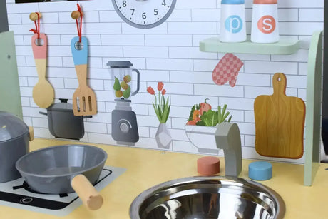 Wooden Play Kitchen Set - Toybox Tales