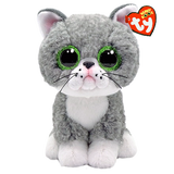 TY Beanie Boos FERGUS - Grey Cat - Regular - Toybox Tales